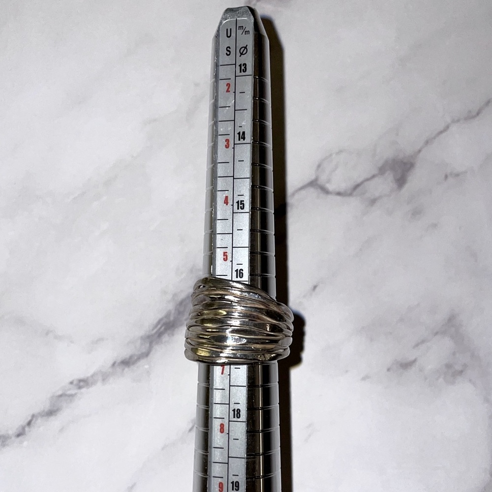 Sterling Silver Adjustable Statement Ring - image 3